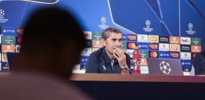 El momento surrealista de la rueda de prensa de Valverde antes de recibir al Qarabag