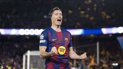 Lewandowski supera en el Barça sus cifras con el Dortmund