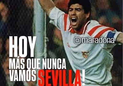 Maradona también empuja desde el cielo para salvar al Sevilla FC