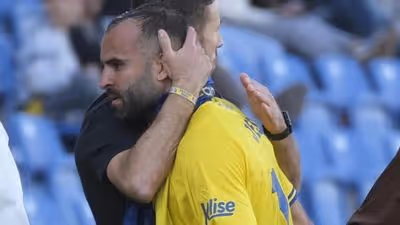 Jesé, el meritorio que siempre es sustituido en la UD Las Palmas
