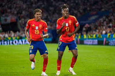 Chequeo médico a Lamine, Nico y Merino