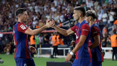 Ferran y Lewandowski y su lucha interminable