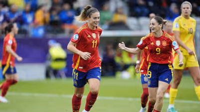 España arrolla 6-2 a Bélgica en la Eurocopa femenina