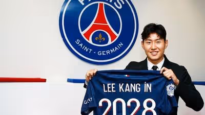 Kangin Lee, en la rampa de salida del PSG