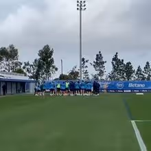 Baixa de peso no último treino do FC Porto antes do jogo com o Rangers