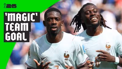 17 passes, all 11 players - Dembele scores 'magic' goal for France
