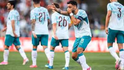 Bruno Fernandes fez o 100.o golo da era Roberto Martínez