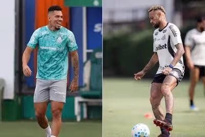 Com Paulinho e sem Neymar, Palmeiras e Santos se enfrentam pelo Brasileiro