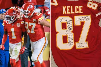 Travis Kelce Reaches Receiving Milestone, Gifts Jersey to Teammate Xavier Worthy