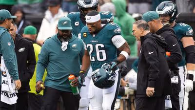 Saquon Barkley's hamstring leaves Philadelphia Eagles' game plan uncertain vs. Rams