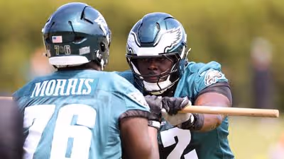 Challenges Loom for Philadelphia Eagles as Lane Johnson and Others Remain Absent from Training Camp