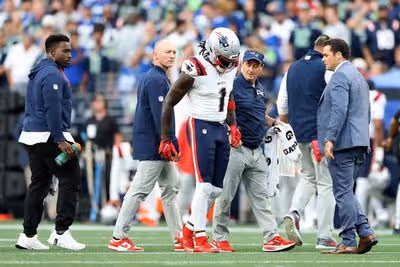 Patriots fall 13-10 in opener as A.J. Brown exits with ankle injury