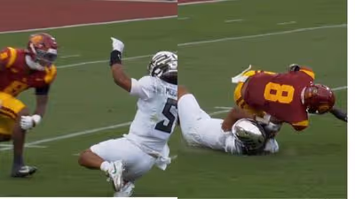 Dante Moore Carted Off After Targeting Hit; Sideline Chaos and Medical Questions Dominate Reaction