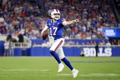 Josh Allen christens Highmark Stadium with five-TD night as Bills beat Lions 41-31