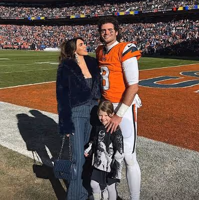 'DO US PROUD' Model wife of Broncos quarterback Jarrett Stidham set to steal limelight against Patriots in AFL Championship game