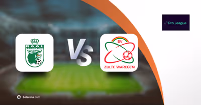 Prognóstico La Louvière vs Zulte-Waregem - Pro League  2025/2026