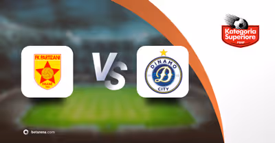 Prognóstico Partizani Tirana vs Dinamo City - Superliga  2025/2026