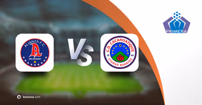 Pronóstico Alianza vs Cacahuatique - Primera Division  2025/2026
